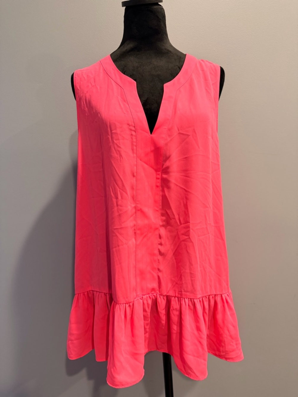 Lilly Pulitzer Gramercy Top Cosmic Coral Size L Pink Preppy NWT